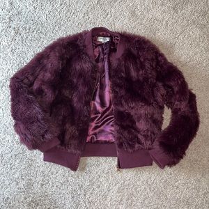 Faux Fur Deep Purple Jacket
